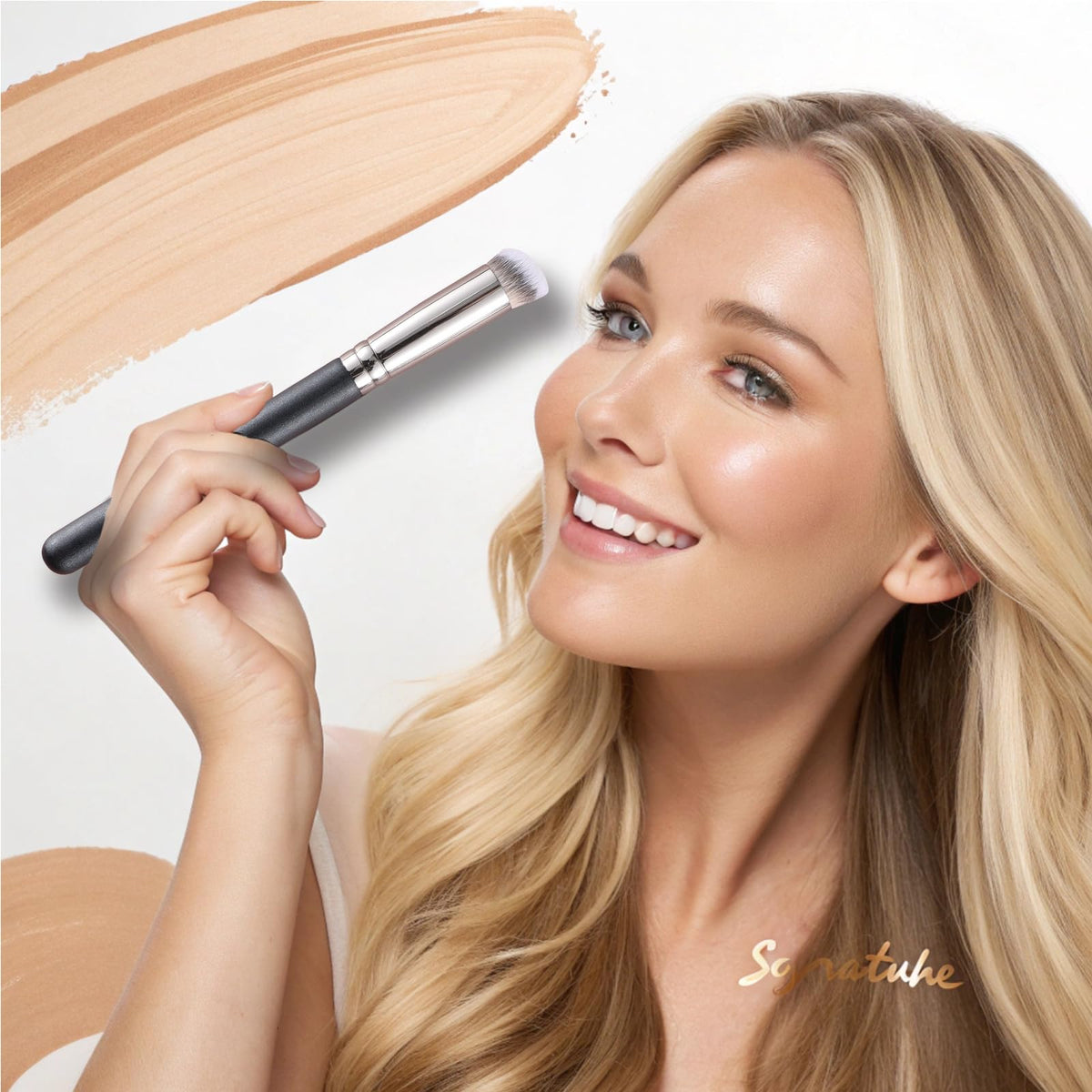 ENERGY Concealer Brush Under Eye Mini Angled Flat Top Kabuki Nose Contour Brush for Concealing Blending Setting Buffing with Powder Liquid Cream Cosmetic Pro Small Makeup Foundation brushes 270 ENERGYBuy Supplements Australia