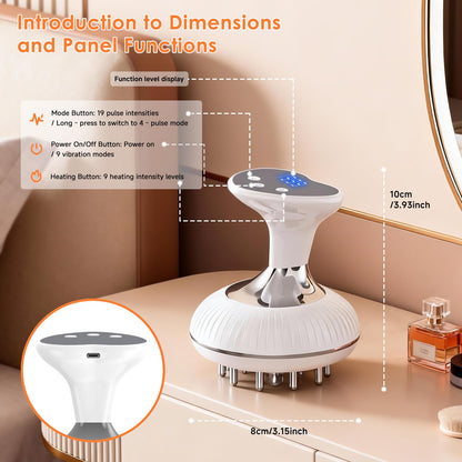 Choufaly Lymphatic Drainage Massager & Anti Cellulite Massage Tool, Helps Reduce Stretch Marks & Cellulite, for Legs, Arms & Belly, Body Sculpting Machine with Microcurrent & Light & Heat & Vibration Choufaly buy supplements Au
