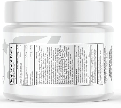 Reds Superfoods Powder for Energy, Metabolism & Gut Health | 39 Superfoods, Antioxidant-Rich Red Powder Superfood, Probiotics & Digestive Enzymes. 30 Days Supply