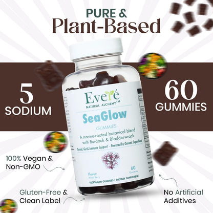 The EverÉ Natural Alchemy Sea Moss with Bladderwrack & Burdock Root – Vegan, Plant-Based Gummies with Minerals & Botanicals – Mixed-Berry Flavor, Non-GMO & Gluten-Free The EverÉ Natural Alchemy buy supplements Au