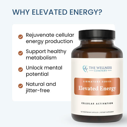 Elevated Energy – Caffeine-Free, Natural Energy Booster, 120ct
