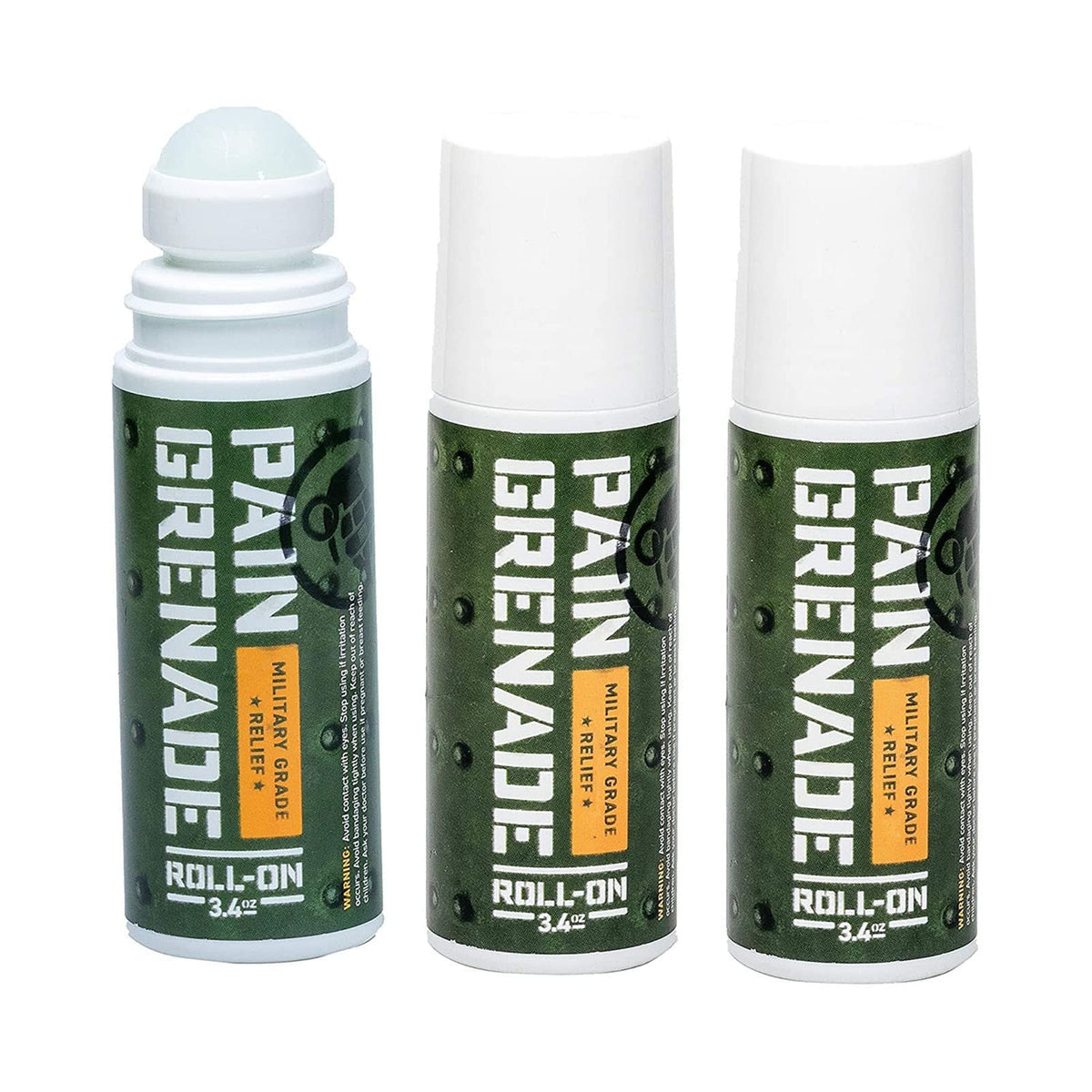 Plant Powered Roll-On Gel by Pain Grenade - Cooling and Warming Gel with Arnica, Menthol, Camphor, Glucosamine, and Other All Natural Botanicals - 3 - Pack M PAIN MANAGEMENT TECHNOLOGIESBuy Supplements Australia