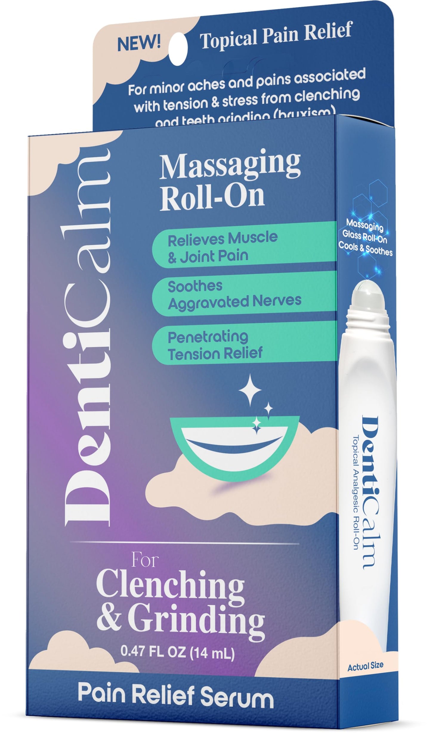 nfuse DentiCalm Soothing Pain Relief for Teeth Grinding and Jaw Clenching (Bruxism), for Jaw, Head and Neck Pain, Stiffness and Tension, Nightguard Discomfort Relief, 0.47 OZ nfuseBuy Supplements Australia