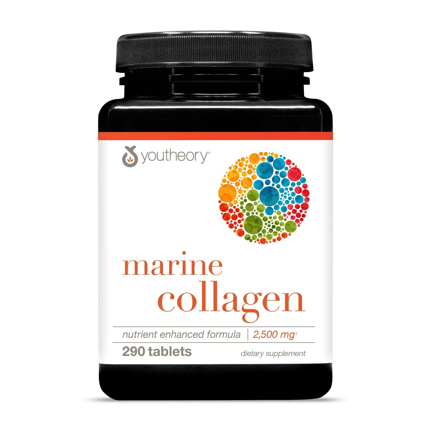 Youtheory Marine Collagen Tablets - 2,500 mg Fish-Sourced Collagen Peptides- with Vitamins A, C, E, B6 & B12 - Supports Joint & Nail Health* - Highly Absorbable - 290 Tablets (58-Day Supply) Youtheory buy supplements Au