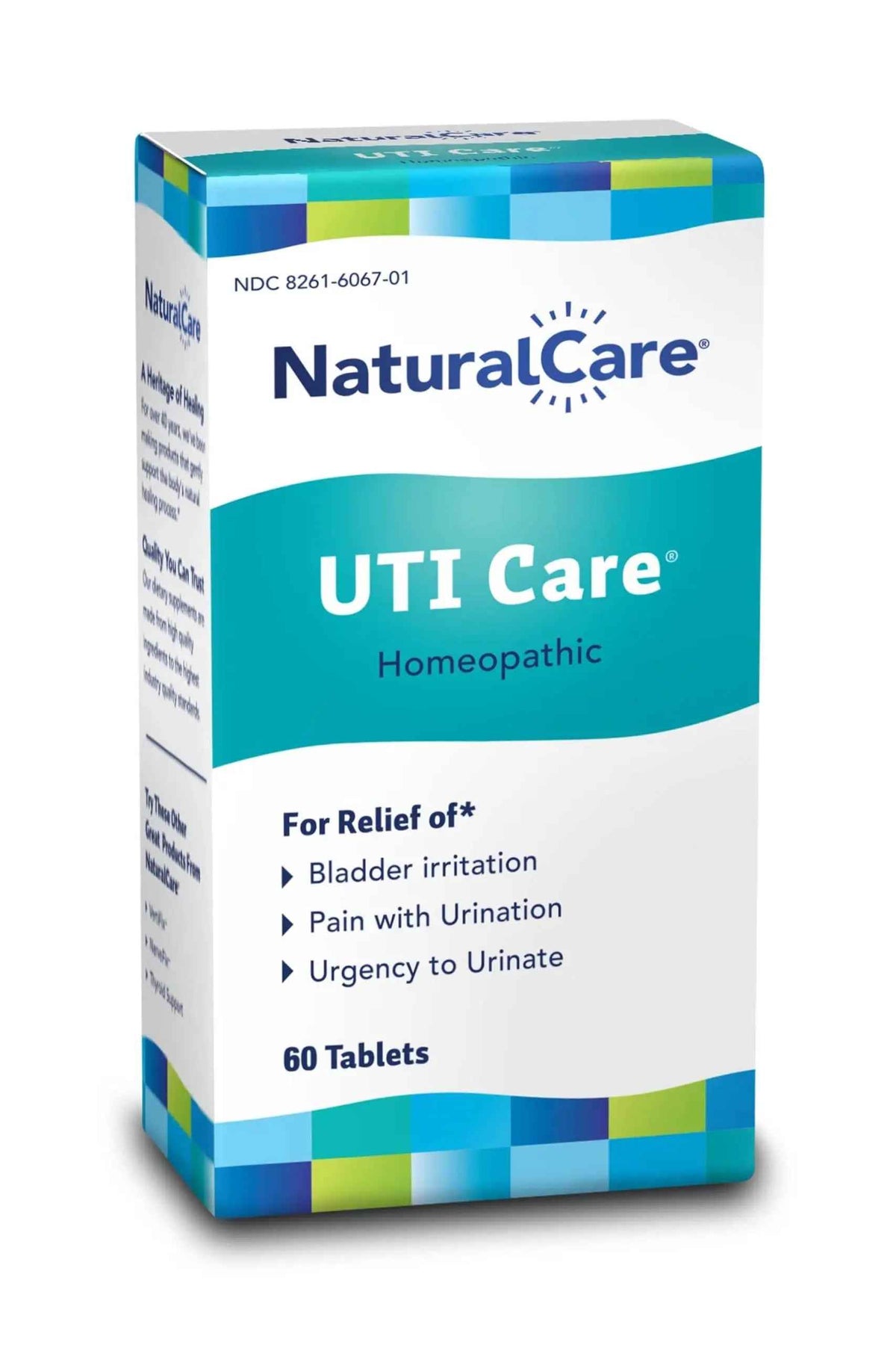 NaturalCare UTI Care Tablets - Fast-Acting Relief for Urinary Tract Infection, 60 Count