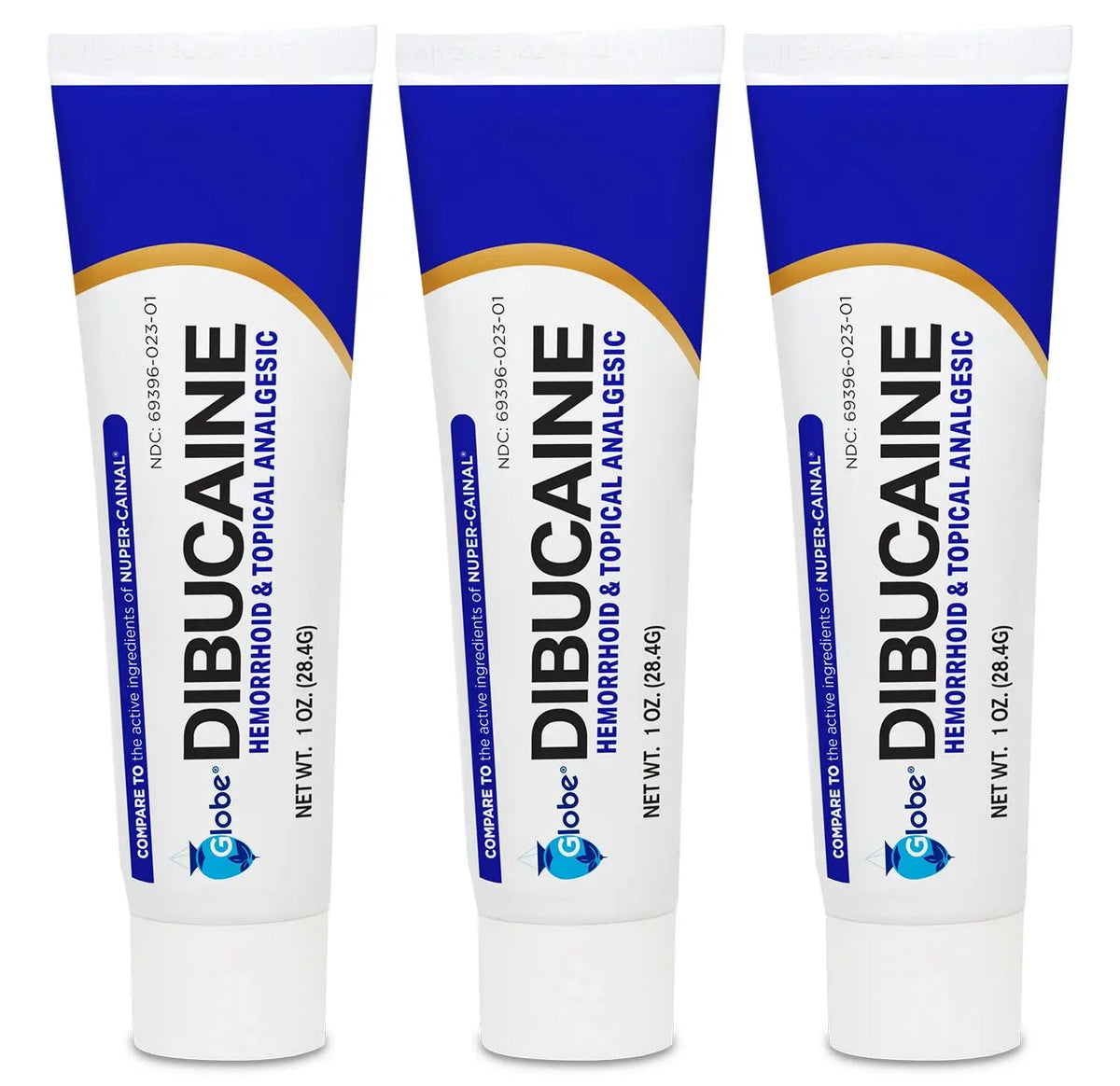 (3 Pack) Globe Dibucaine 1% Hemorrhoid Treatment Ointment - 1 Oz Rapid Numbing Relief, Hemorrhoid Treatment from Itch and Burn GlobeBuy Supplements Australia