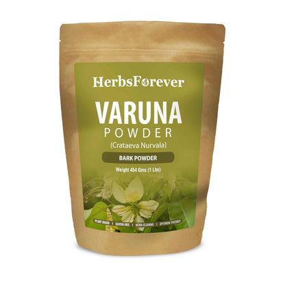 HerbsForever Varuna Powder – Crataeva Nurvala – Prostate Health – Support Prostatic, Kidneys, Gall Bladder and Urinary Tract Health – Non GMO, Organic, Vegan – 454 GMS