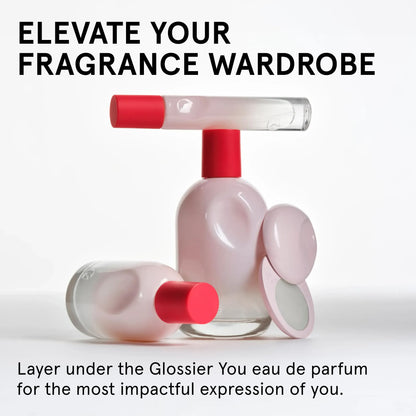 Glossier You Solid Perfume - Unisex Fragrance for Women & Men in Refillable Compact, Alcohol-Free Balm Melts Into Skin - Buildable Warm & Spicy Scent Pink Pepper, Iris, Ambrox - Travel-Friendly, 3g GlossierBuy Supplements Australia