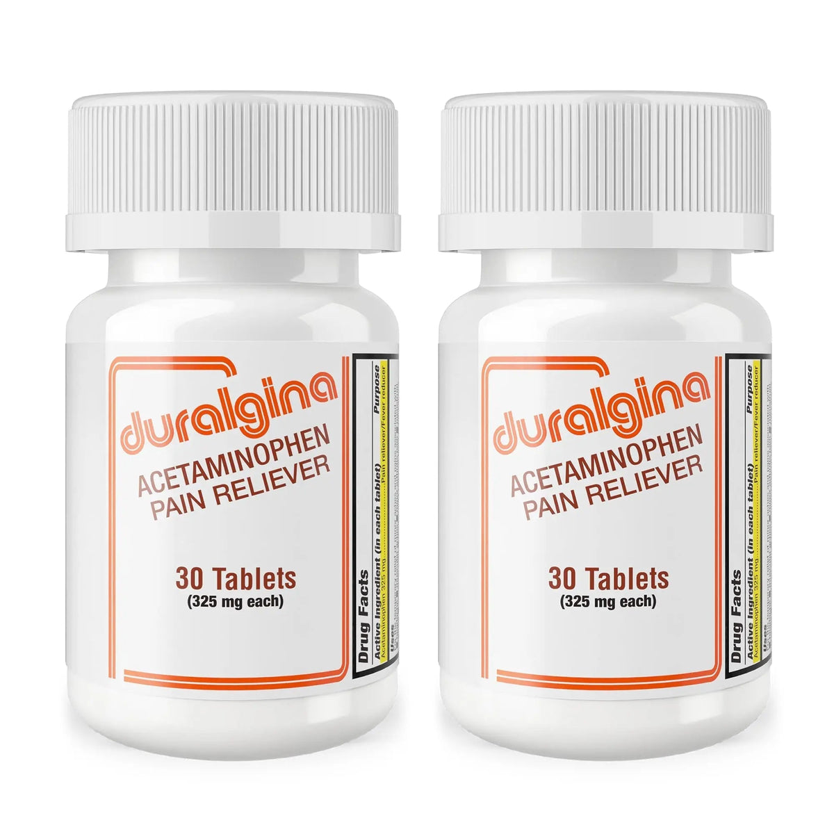 DURALGINA Acetaminophen Tablets | for Headache, Muscle Aches, Menstrual Cramps, Back Pain, Toothaches, Fever Reducer, Fast-Acting, Gentle on Stomach, Safe for Adults and Teens 12+, 30 Count, 2-Pack DURALGINABuy Supplements Australia