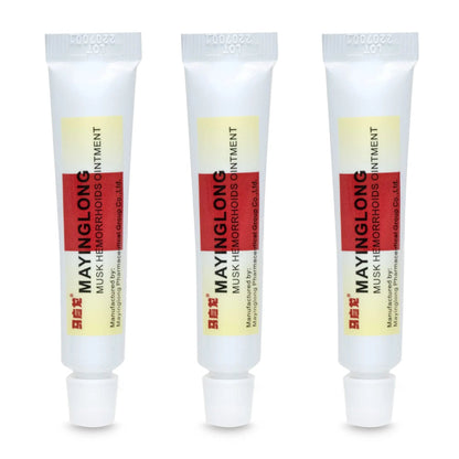 Mayinglong Musk Hemorrhoids Ointment (3 x 10g Tubes), 30g - Maximum Strength Formula for Hemorrhoidal Fast Relief, Soothes Itching, Burning & Discomfort - Fast-Acting Treatment to Shrink Swelling MayinglongBuy Supplements Australia