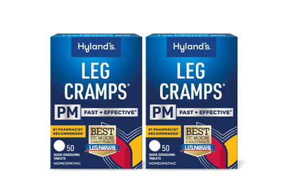 Hyland's Leg Cramps PM, Relief of Nighttime Leg, Calf, and Foot Cramps, 50 Quick-Dissolving Tablets 2-Pack (100 Total) Hyland'sBuy Supplements Australia