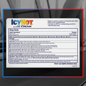 ICY HOT Pain Relieving Cream Extra Strength 3 oz ( Packs of 5)