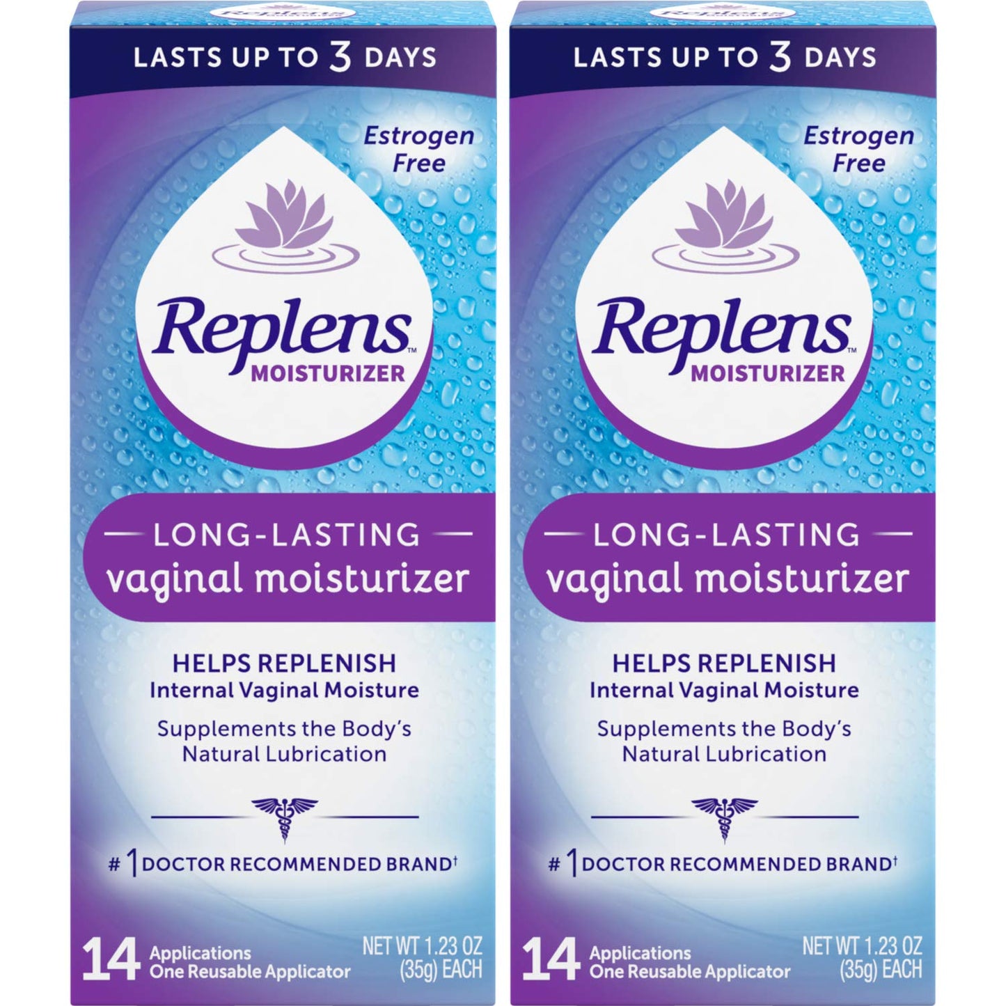 Replens Replens Long Lasting Vaginal Moisturizer, 14 Applications 1.23 oz (Pack of 2) Replens buy supplements Au