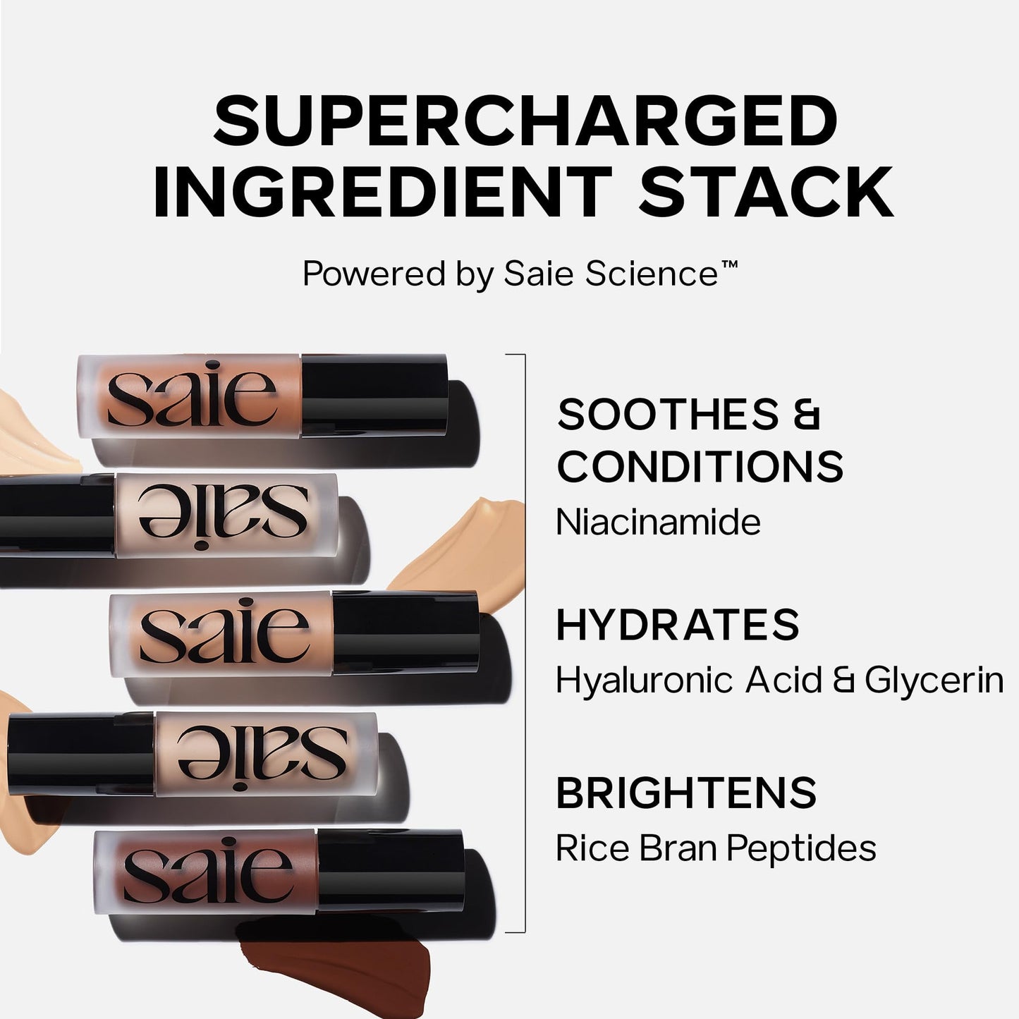 Saie Slip Tint Radiant Cream Concealer & All-Over Face Makeup - Concealer for Dark Circles, Redness & Blemishes - Lightweight Makeup Made with Hydrating Hyaluronic Acid - Shade 6 (0.17 oz) SaieBuy Supplements Australia