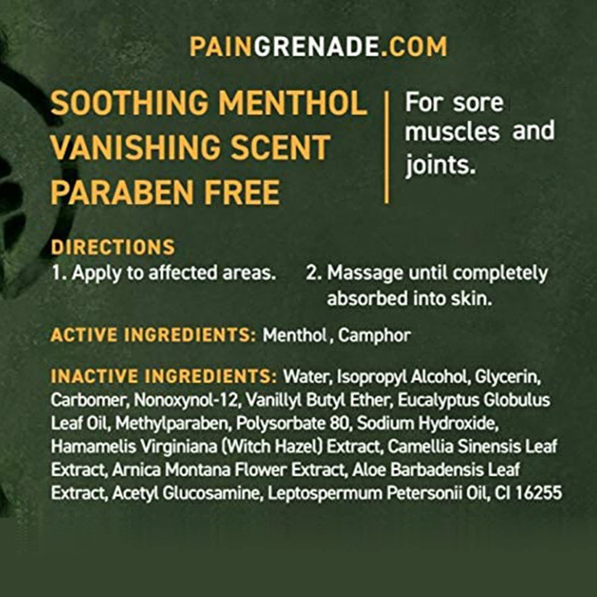 Plant Powered Roll-On Gel by Pain Grenade - Cooling and Warming Gel with Arnica, Menthol, Camphor, Glucosamine, and Other All Natural Botanicals - 3 - Pack M PAIN MANAGEMENT TECHNOLOGIESBuy Supplements Australia