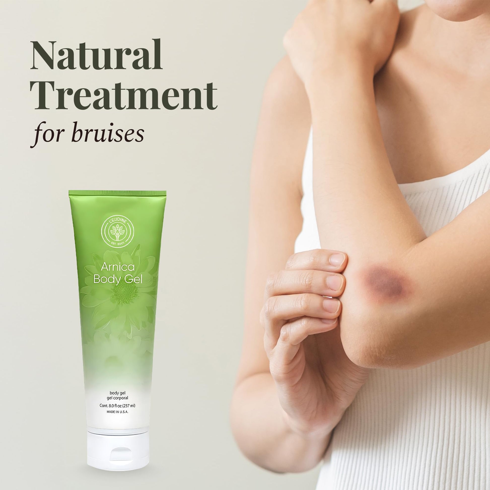 L’EUDINE Arnica Gel – Pack of 3 – Extra Strength for Bruise Relief, Wonder-Plant for Treating Muscle Soreness, Bruising, and Swelling - Fast Absorbing, Natural Formula L'eudineBuy Supplements Australia