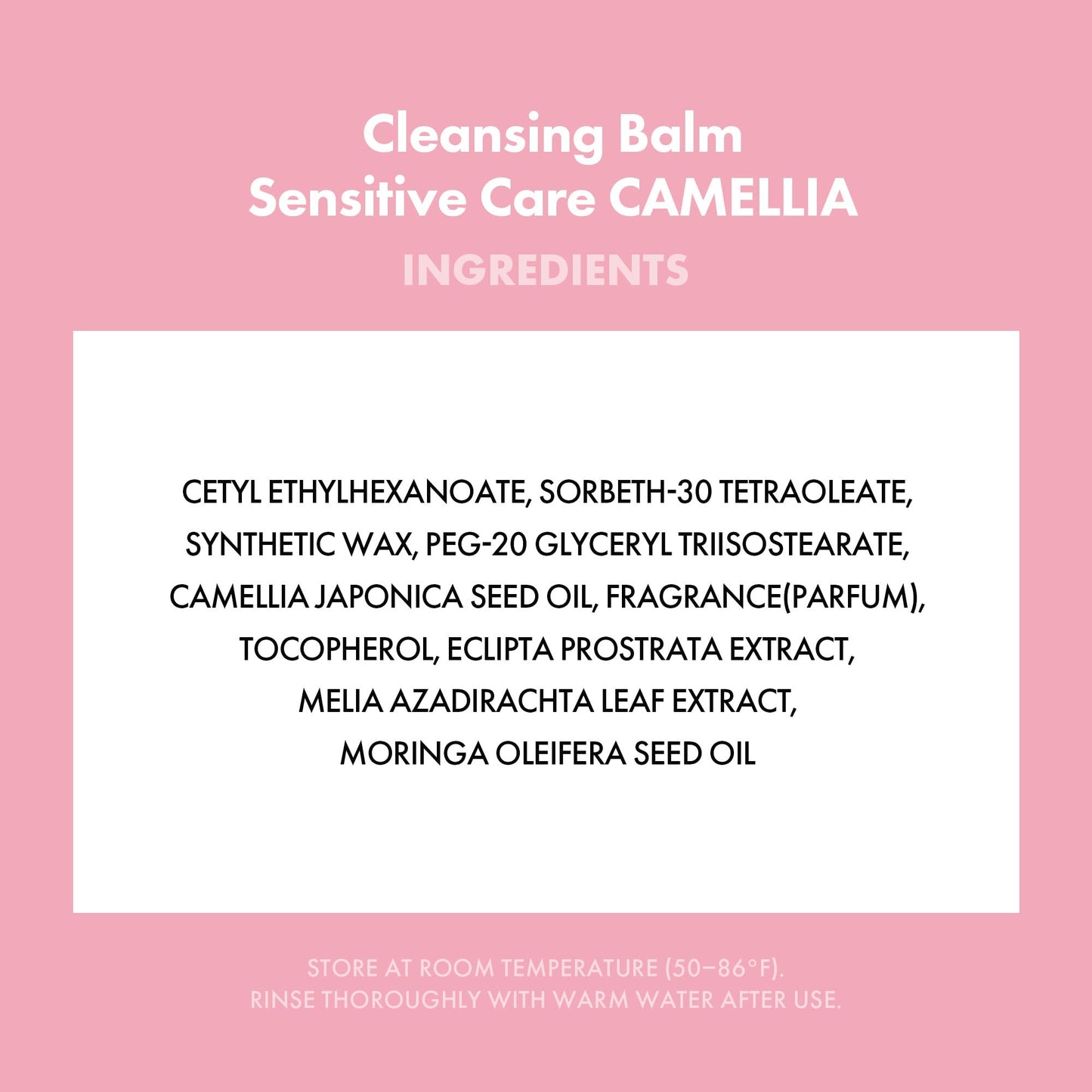 KAHI Cleansing Balm Sensitive Care Camellia - Gentle Makeup Remover Balm with Camellia Seed Oil & Vitamin E - Korean Skincare with Only 10 Ingredients 1.69 oz KAHIBuy Supplements Australia