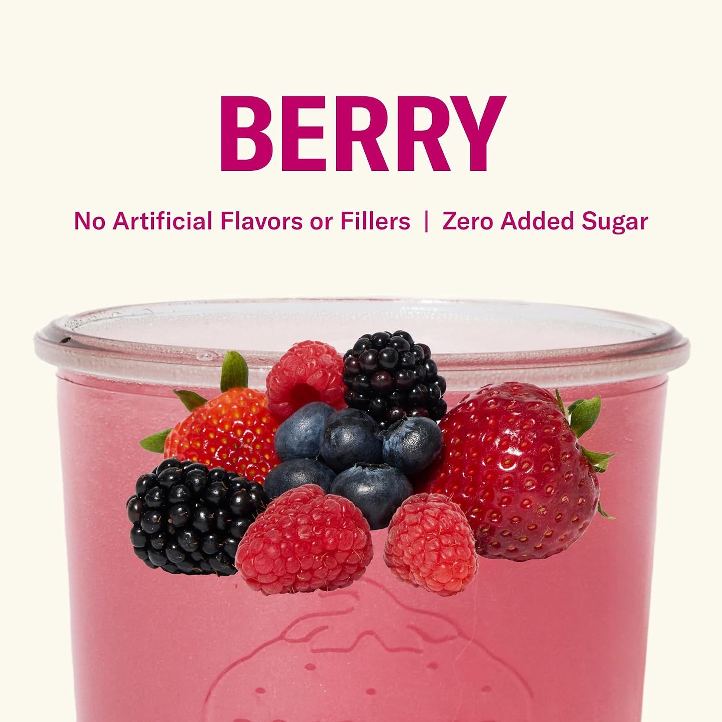 Ballerina Farm Farmer Hydrate Berry Electrolyte Powder | Organic Coconut Water, Irish Sea Moss, French Sea Salt, No Added Sugar, Prebiotic Fiber, 25 Servings