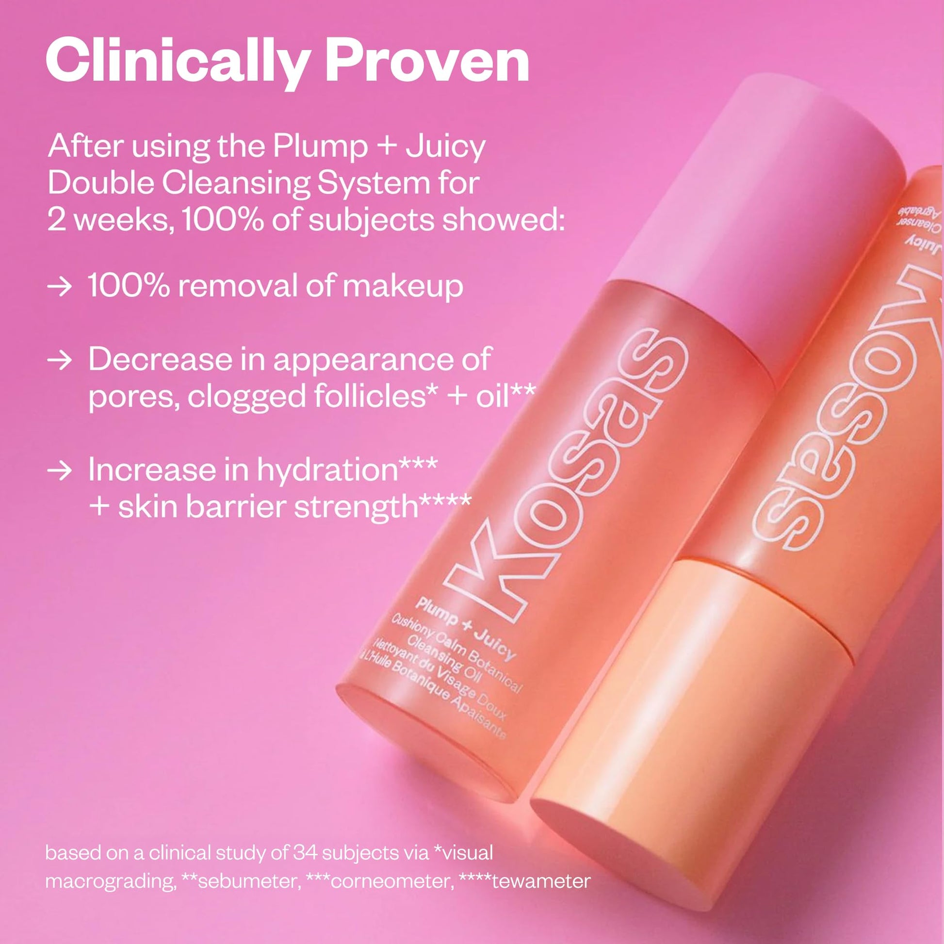 Kosas Plump + Juicy Comfy Clean Gel Cleanser –Hydrating Face Wash for All Skin Types, Deep Clean & Moisturize, Soap & Sulfate Free, with Hyaluronic Acid, Panthenol & Beta Glucan KosasBuy Supplements Australia