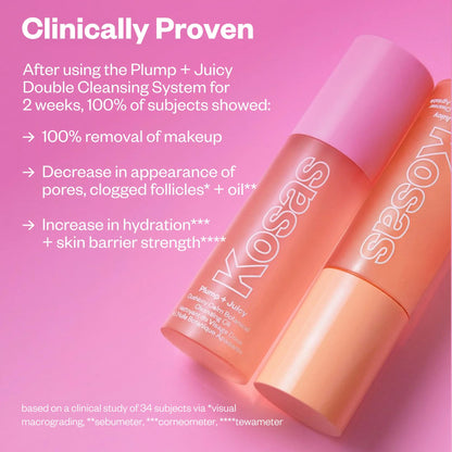 Kosas Plump + Juicy Cushiony Calm Botanical Cleansing Oil – Hydrating Makeup Remover for Sensitive Skin, Non-Greasy Oil Cleanser with Ceramides & Squalane for Soft, Soothed Skin KosasBuy Supplements Australia