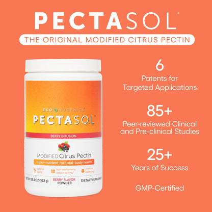 PectaSol Modified Citrus Pectin – 454g Powder – Total-Body Health Supplement to Support the Heart, Immune System, Inflammation Response & Healthy Aging + Maintain Healthy Galectin-3 Levels