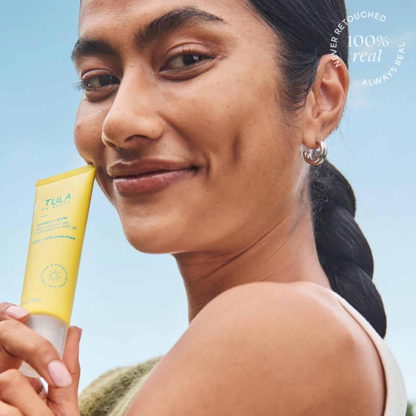 TULA Skin Care Protect + Glow Daily Sunscreen - Gel, Broad Spectrum SPF 30, Skincare-First, Non-Greasy, Non-Comedogenic and Reef-Safe with Pollution and Blue Light Protection, Regular, 1.7 fl oz. TULABuy Supplements Australia