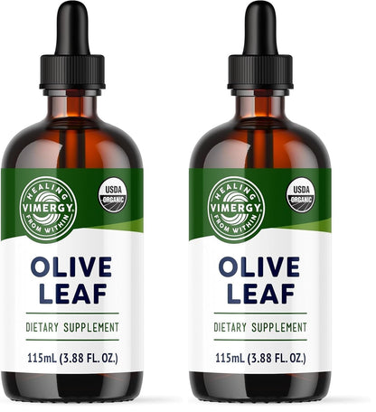 Vimergy Olive Leaf – Supports Immune Health* 57 2mL (2 Droppers or 58 Drops) Servings (200mg Extract Per Serving) – USDA Certified Organic, Vegan, Paleo-Friendly and Gluten-Free – 115 mL