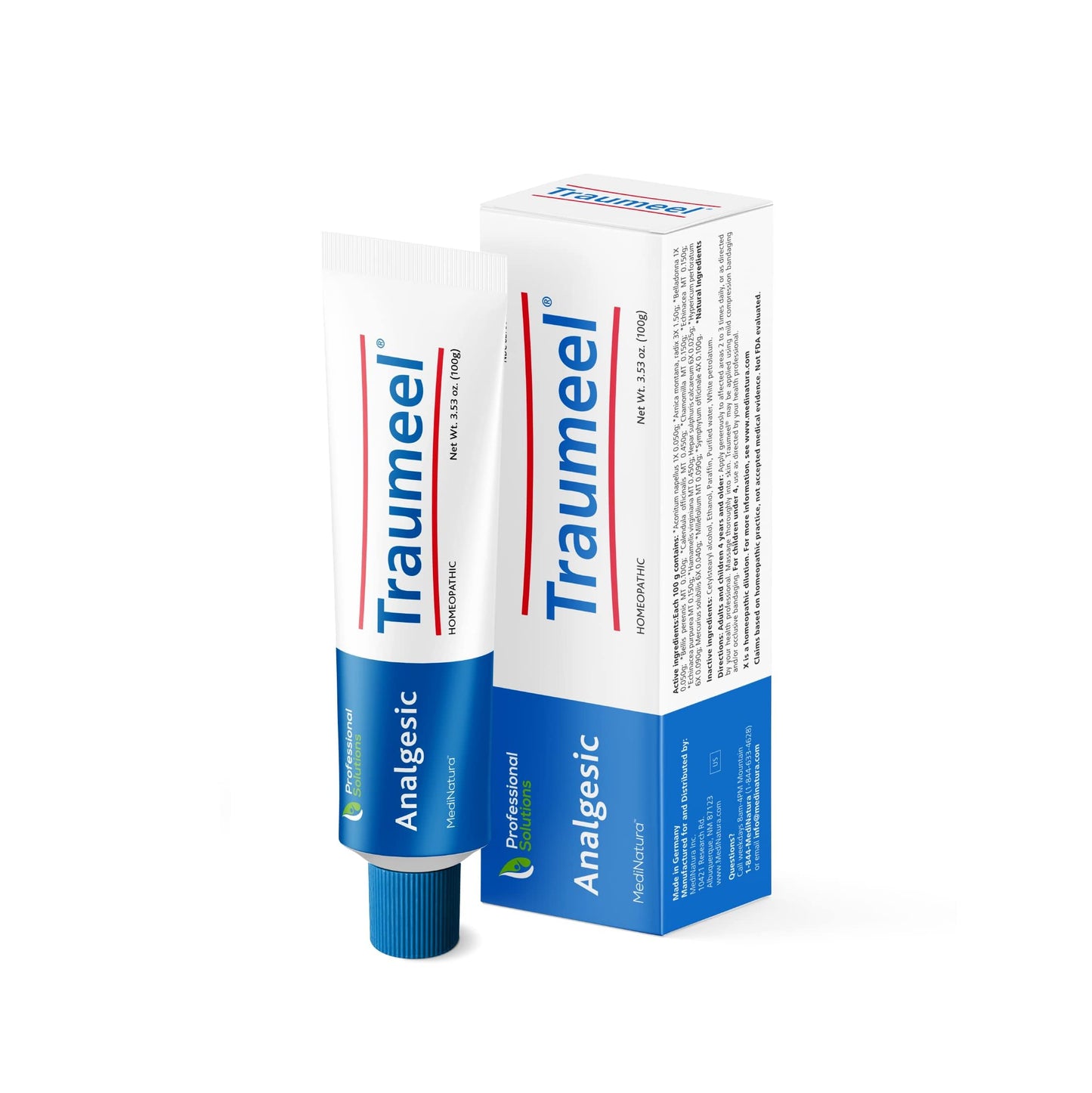 MediNatura Traumeel Ointment Topical Pain Relief for Muscle Joint Back Arthritis Injury or Exercise Related Pain & Soreness Arnica + 13 Active Ingredients - Made in Germany - 3.53 oz MediNaturaBuy Supplements Australia