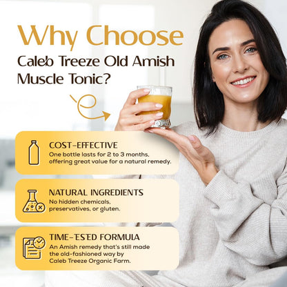 Old Amish Muscle and Digestion Tonic Pack (Formerly: Stops Leg Cramps and Stops Acid Reflux) with Apple Cider Vinegar Bundle by Caleb Treeze Caleb TreezeBuy Supplements Australia
