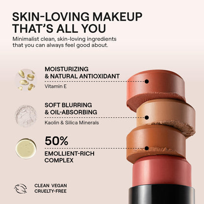 Nudestix Nudies Bronze All Over Matte Bronzing Stick – 3-in-1 Cream Bronzer for Cheeks, Eyes & Lips with Built-In Brush | Natural Contour & Sun-Kissed Glow | Bondi Bae NudestixBuy Supplements Australia