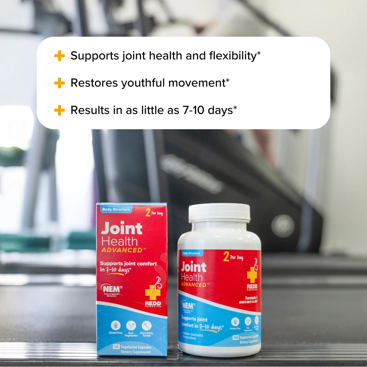 Redd Remedies, Joint Health Advanced, Helps Strengthen Connective Tissue and Cartilage, Fast-Acting Comfort with Boswellia Serrata and Turmeric, 60 Vegetarian Capsules Redd RemediesBuy Supplements Australia