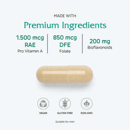 Vitanica Women's Symmetry, High Potency Daily Multivitamin, Vegan/Vegetarian, 180 Capsules Vitanica