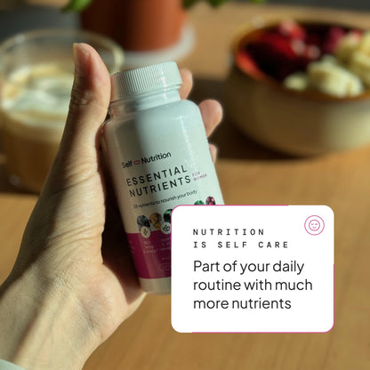 SELF NUTRITION Vegan Multivitamins for Women - Once Daily - 28 Nutrients - Boost Energy, Sleep, Hair, Skin, Nails & Reduce Cravings - Keto, Vegan, Gluten Free, Made in USA, 2-Months Supply SELF NUTRITION buy supplements Au