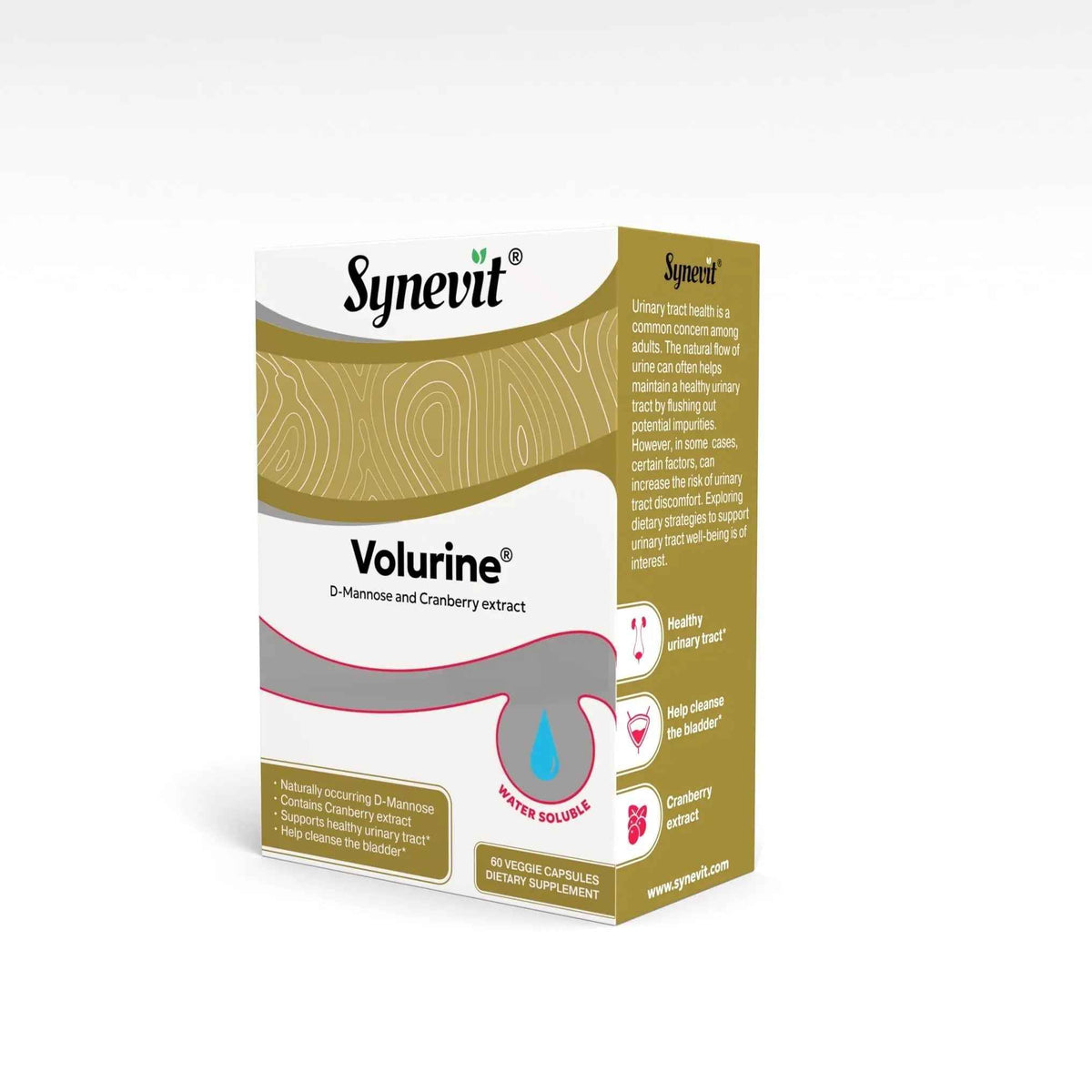 Volurine® D-Mannose & Cranberry Complex for Urinary Tract Health | 30 Capsules