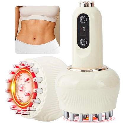 Yuonry Lymphatic Drainage Massager & Anti Cellulite Massage Tool, Helps Reduce Stretch Marks & Cellulite, for Legs, Arms & Belly, Body Sculpting Machine with Microcurrent, Light, Heat & Vibration Yuonry buy supplements Au