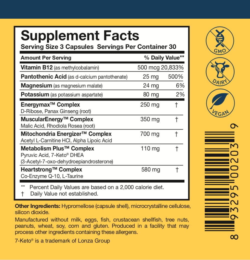 Researched Nutritionals Mens & Womens Vitamins - Optimized Energy Duo - Adrenal Support & Mitochondrial Supplements to Promote Optimal Cellular Energy - ATP 360 & Multi-Plex Researched Nutritionals buy supplements Au