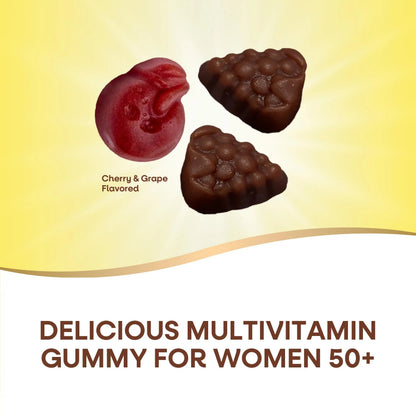 Nature’s Way Alive! Women’s 50+ Premium Gummy Multivitamin, Supports Healthy Heart, Brain & Bones*, B-Vitamins Nature's Way