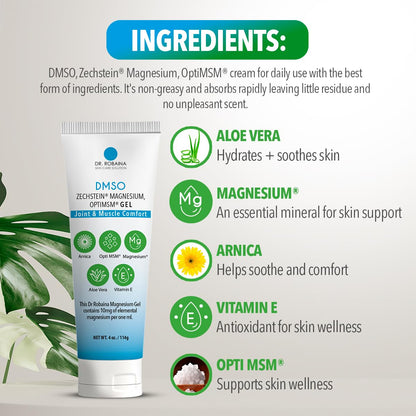 Arnica & DMSO Gel Recovery Bundle – 99.9% Pure Pharmaceutical Grade DMSO & Arnica Roll-On | Lavender Cream & Fast-Absorbing Gel | Hydrating & Non-Greasy | Made in USA Dr. RobainaBuy Supplements Australia