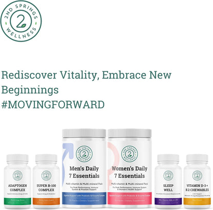 Feminine Vitality Bundle - 7 Mushroom Complex & Women's Daily 7 Essentials for Complete Wellness