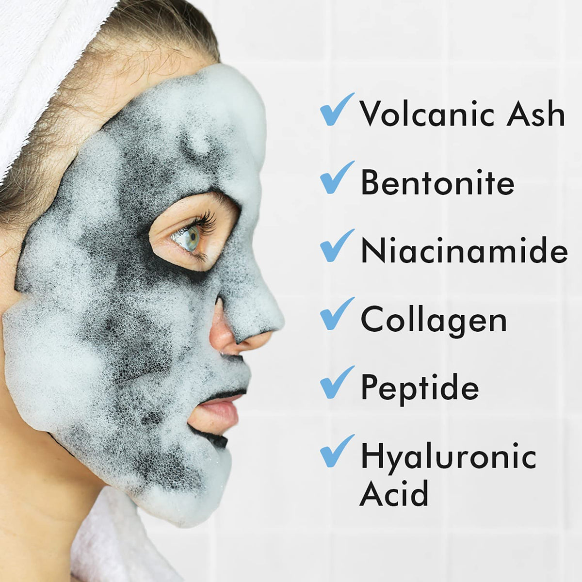 Ebanel Bundle of 10 Pack Bubble Clay Masks, and 2.5% Retinol Serum