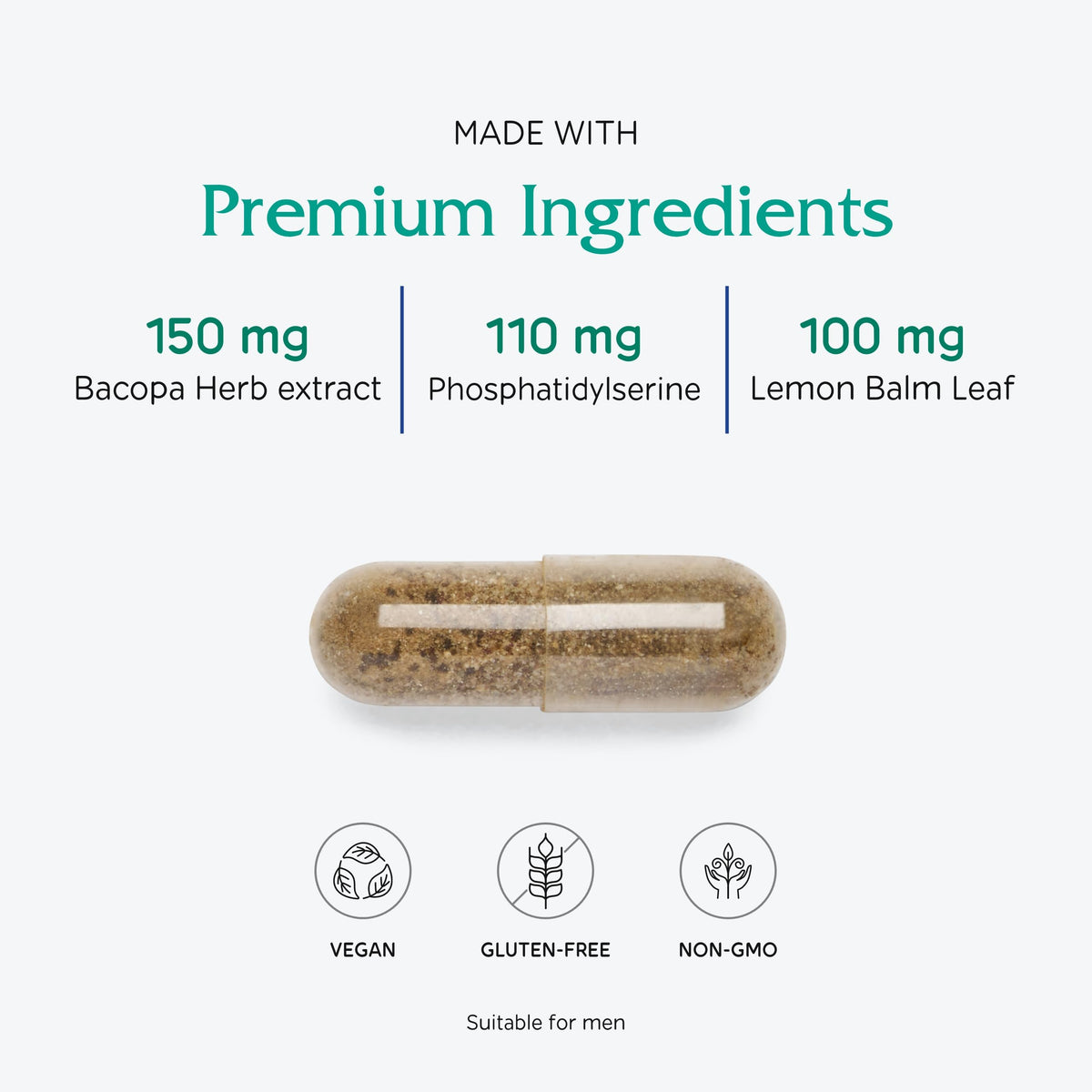 Vitanica MindBlend, Brain Support, Vegan, 60 Capsules Vitanica buy supplements Au