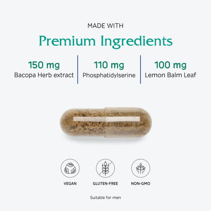 Vitanica MindBlend, Brain Support, Vegan, 60 Capsules Vitanica buy supplements Au