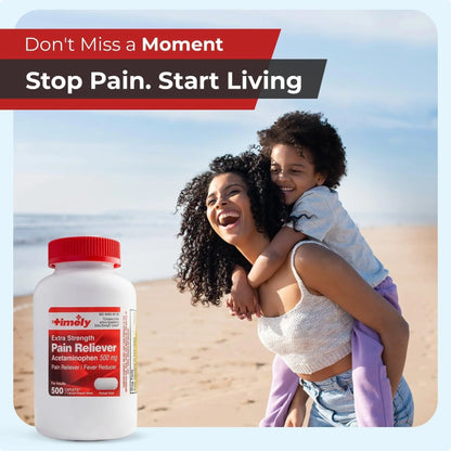 TIME-Cap Labs 500 Caplets Extra Strength Acetaminophen 500mg - Pain Reliever & Fever Reducer for Adults, Helps with Headaches, Backaches, Muscle Pain, Toothaches, Arthritis & Menstrual Cramps TIME-CAP LABS, INC.Buy Supplements Australia