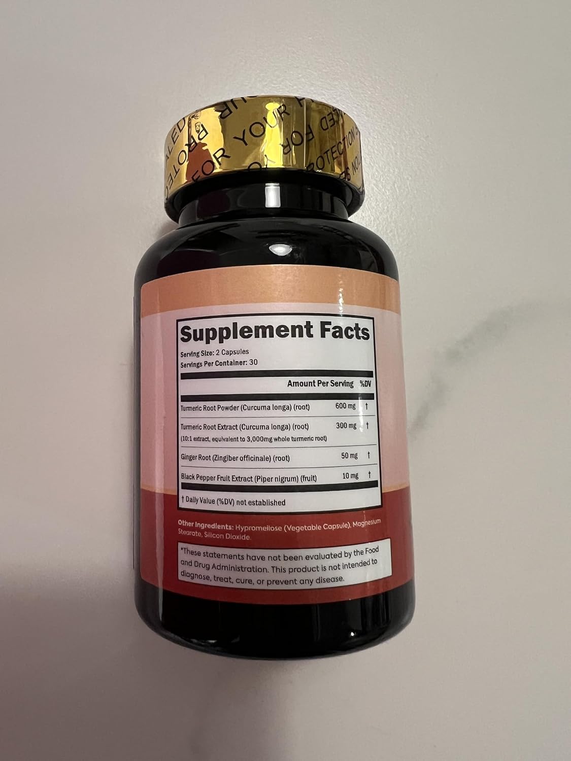 Turmeric Curcumin Supplement with Ginger & Black Pepper Extract 3,600 mg | Ultra High Absorption, Inflammation, Joint & Muscle Support, 60 Capsules