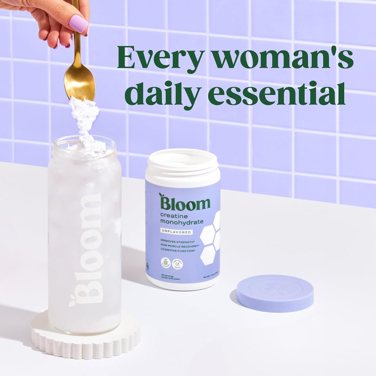 Bloom Orange Passionfruit Greens and Unflavored Creatine Bundle