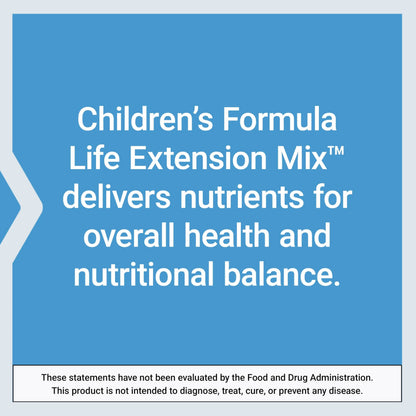 Life Extension Children's Formula Mix™, multivitamin for Kids, 18 Essential Vitamins and Minerals Life Extension
