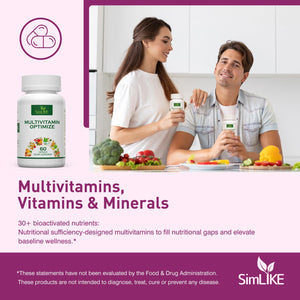 Methylated Multivitamin for Women, 30-in-1 Nutrients Formula with Inositol, CoQ10, Biotin, Zinc for Hair Health Support, Resveratrol, Vitamin C, Alpha Lipoic Acid for Skin Health Support, 60 Capsules SimlikeBuy Supplements Australia