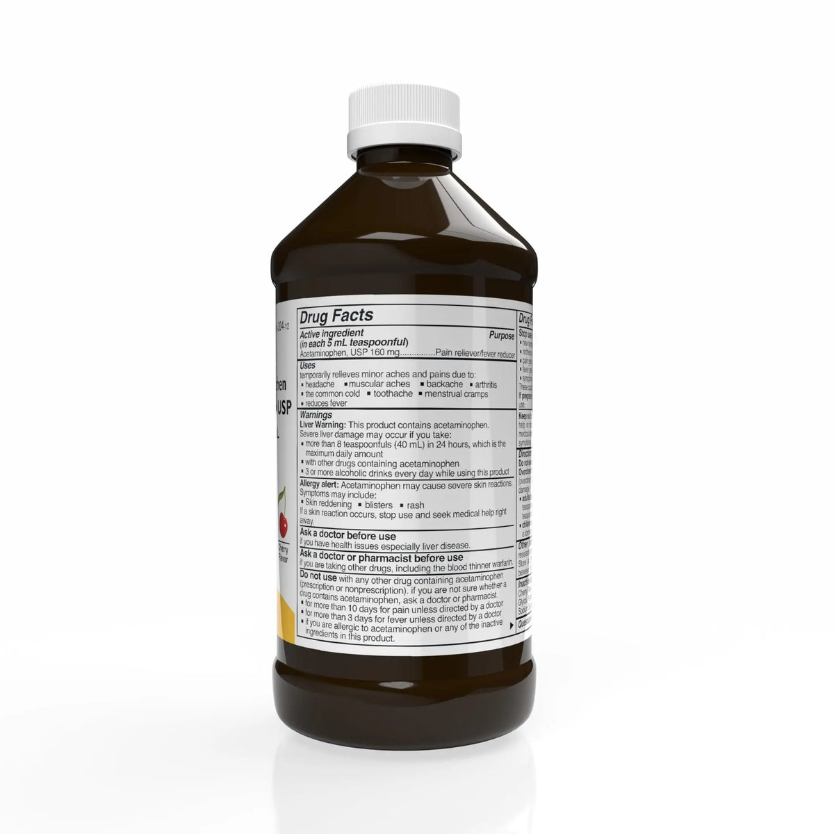 Rising Health Acetaminophen Oral Solution USP, 160 mg/5 mL | Pain & Fever Reliever | Cherry Flavor | Available in 118 mL & 473 mL (118ml - 4oz) RisingBuy Supplements Australia