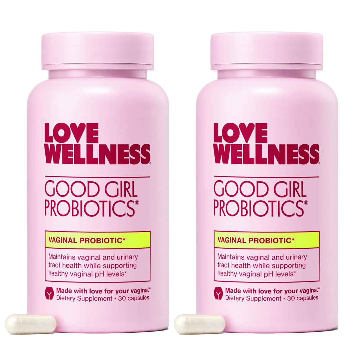 Love Wellness Good Girl Probiotics | Women’s Vaginal Health & pH Balance Supplement | 9-Strain Probiotic for Urinary Tract, Yeast, Odor & Immune Support | Gluten-Free (60-Day Supply) Love Wellness buy supplements Au