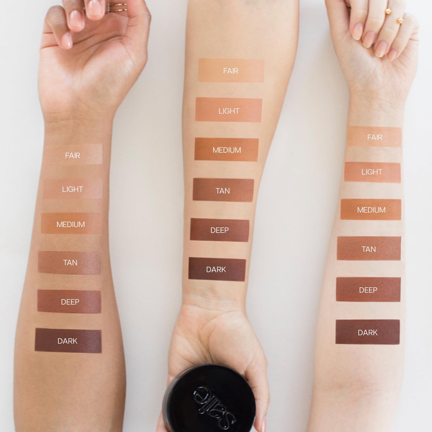 Saie Sun Melt Duo - The Big Brush - Soft, Multi-Use Liquid + Cream Makeup Brush With Synthetic Bristles Bundled With Sun Melt Bronzer in Tan Bronze - Buildable Cream Contour with Velvet Finish (1 oz) SaieBuy Supplements Australia